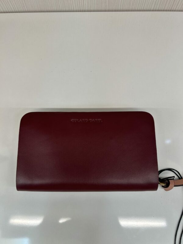 Portefeuille femme cuir lisse bordeaux/nude Gérard Darel