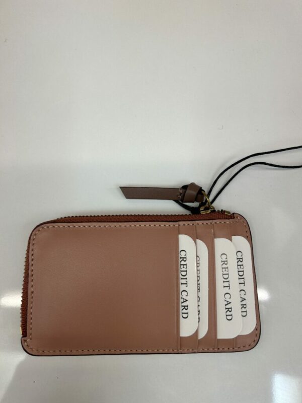 Porte carte femme cuir lisse brique/nude Gérard Darel