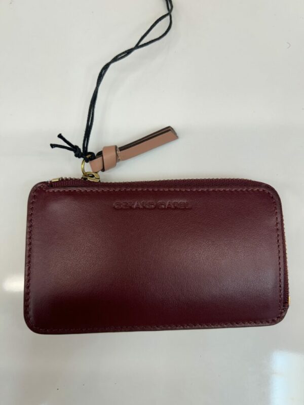 Porte carte femme cuir lisse bordeaux/nude Gérard Darel