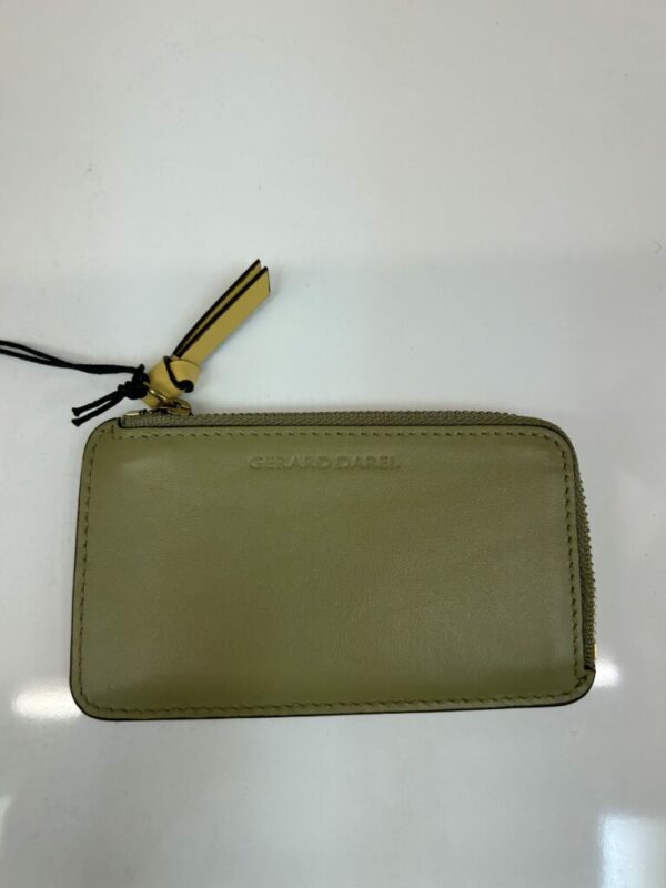 Porte carte femme cuir lisse tilleul/camel Gérard Darel