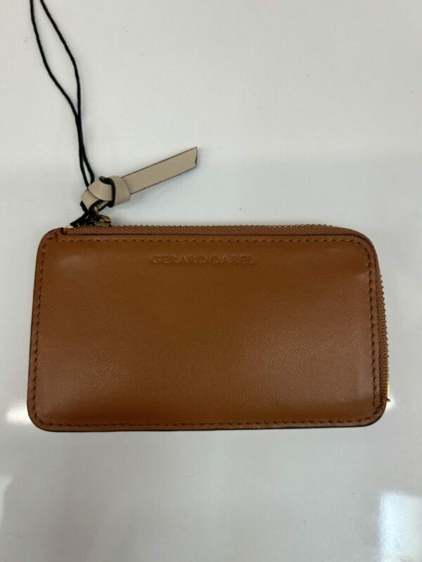 Porte carte femme cuir lisse camel/paille Gérard Darel