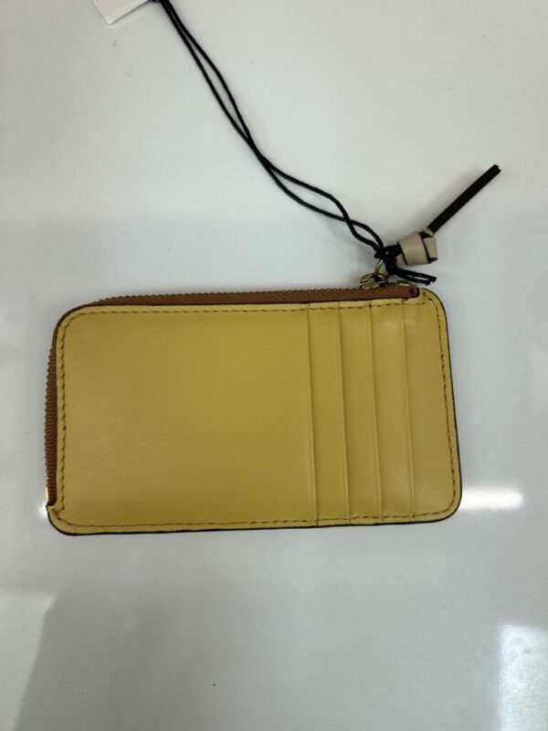 Porte carte femme cuir lisse camel/paille Gérard Darel