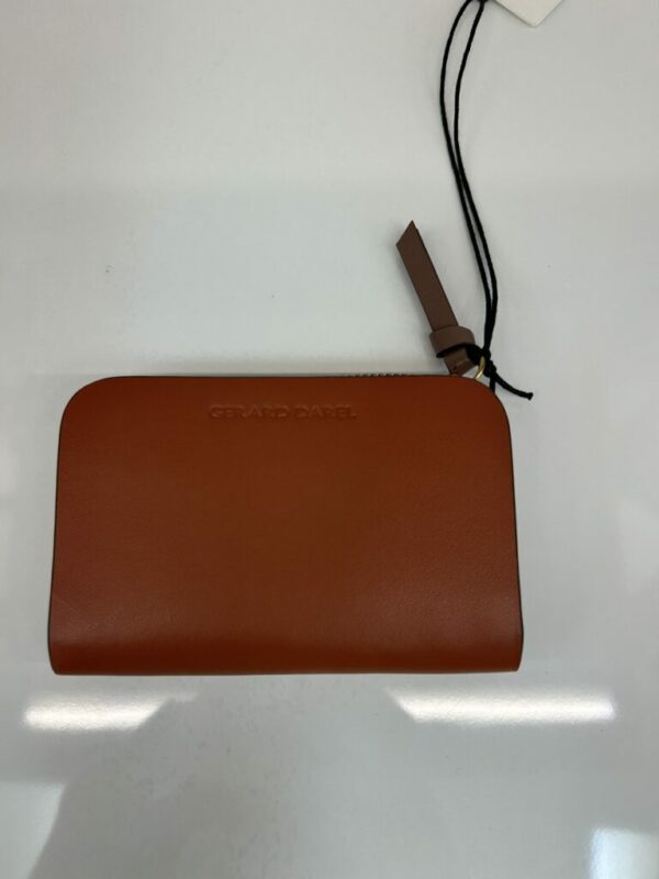 Mini Portefeuille femme cuir lisse brique/nude Gérard Darel