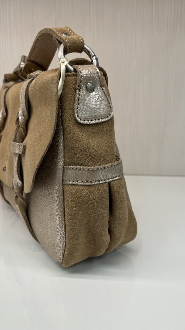 Sac cartable besace Aless RXV cuir Mila Louise crème