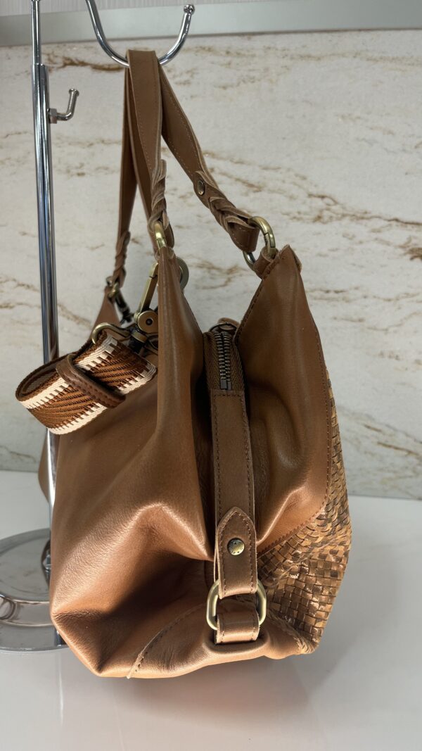 Sac à main Naemie W Mila Louise cuir camel
