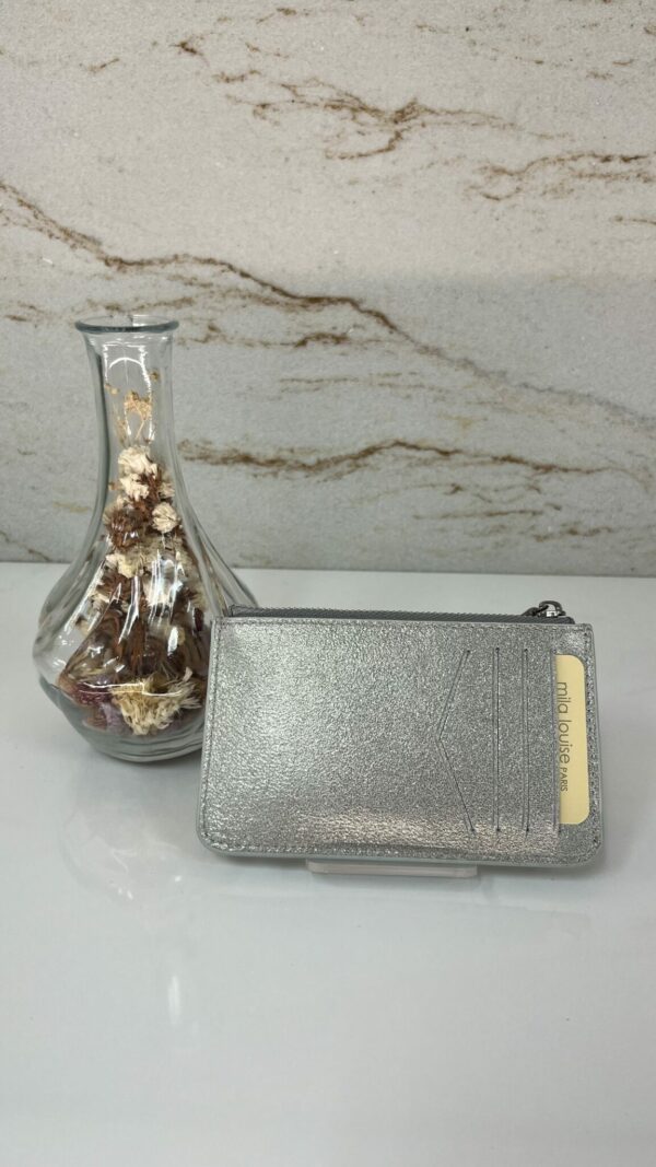 Porte-carte Mimi X cuir Mila Louise azur