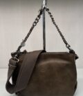 Sac bandoulière Noeli XS fumé kaki Mila Louise en cuir