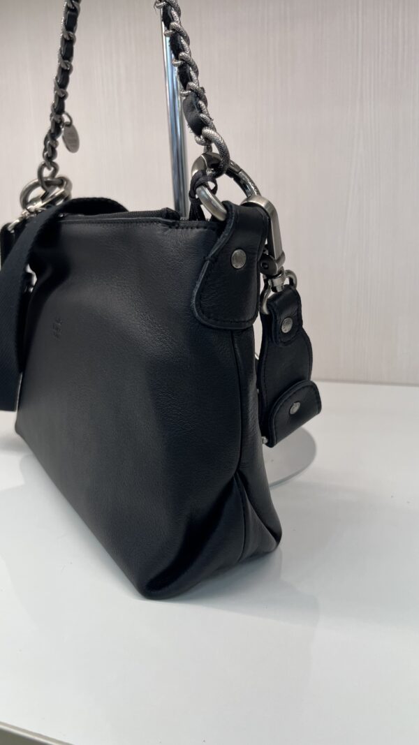 Sac bandoulière Noeli XS noir Mila Louise en cuir