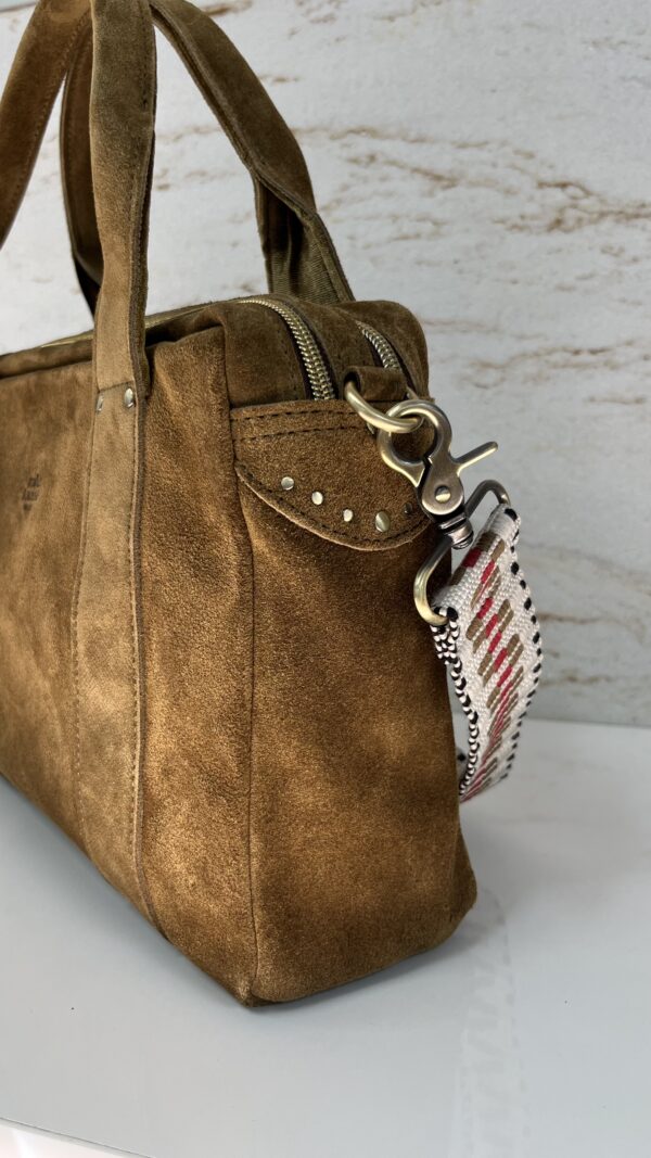 Sac à main Mapa V croute de cuir Mila Louise ocre