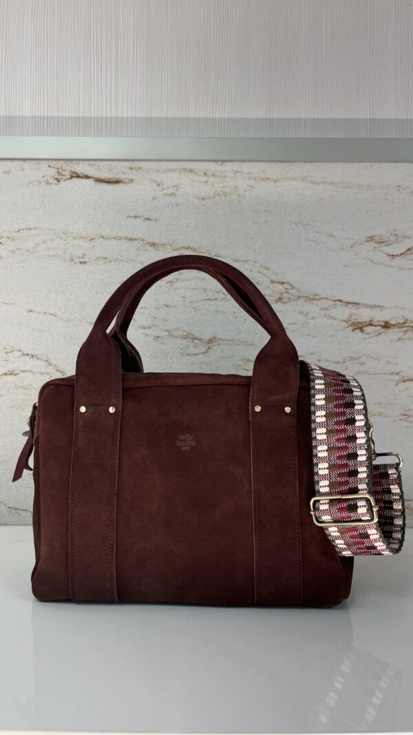 Sac à main Mapa V croute de cuir Mila Louise ocre