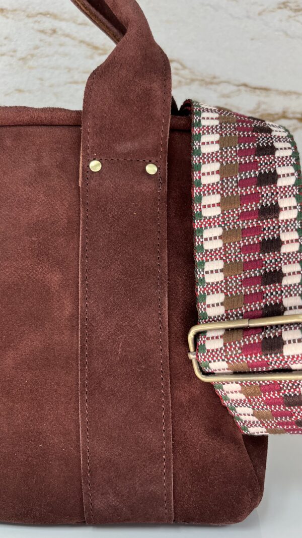 Sac à main Mapa V croute de cuir Mila Louise ocre