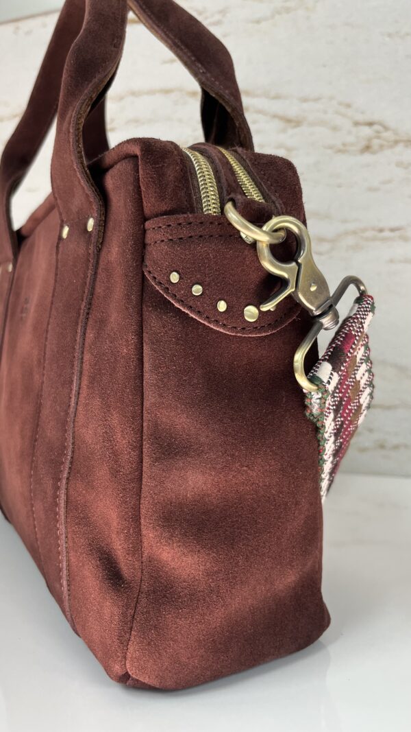 Sac à main Mapa V croute de cuir Mila Louise ocre