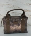 Sac à main Mapa IG cuir Mila Louise fumé kaki