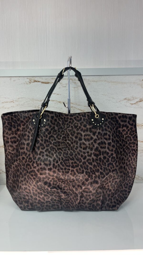 Sac cabas NISA LP2 léopard noir Mila Louise