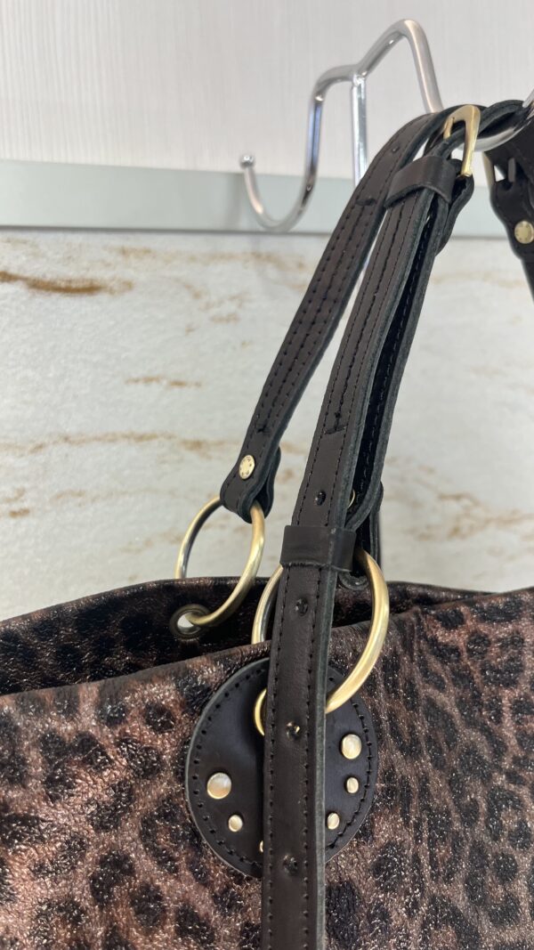 Sac cabas NISA LP2 léopard noir Mila Louise