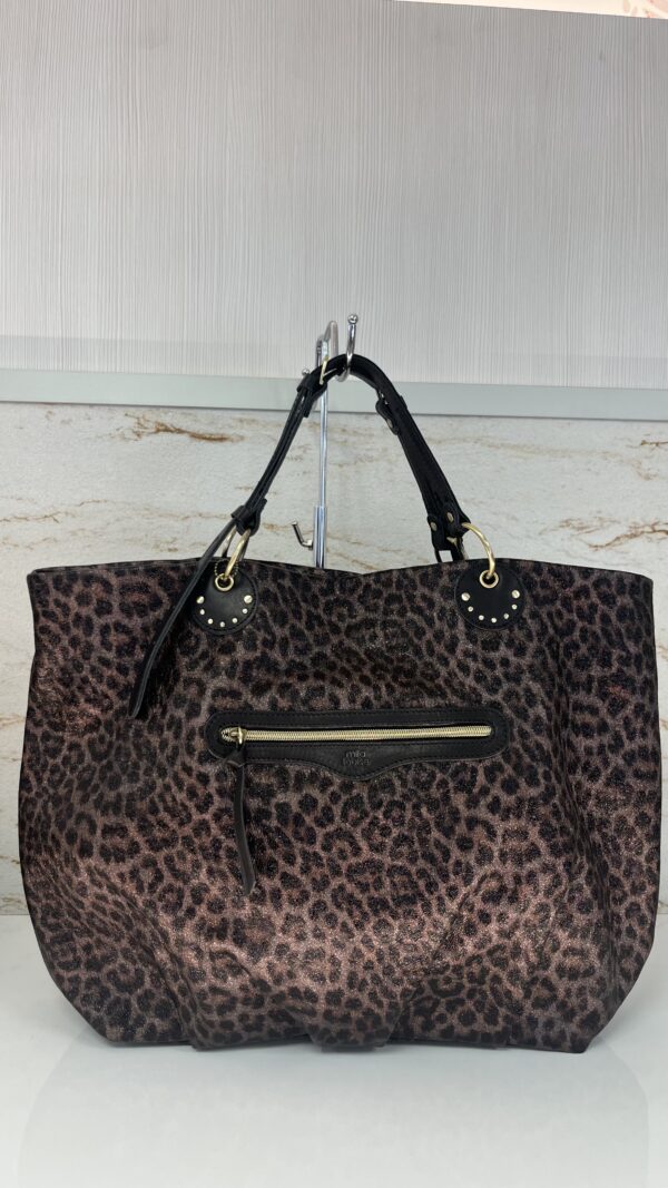 Sac cabas NISA LP2 léopard noir Mila Louise