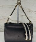 Sac bandoulière Noeli XS C Mila Louise en cuir noir