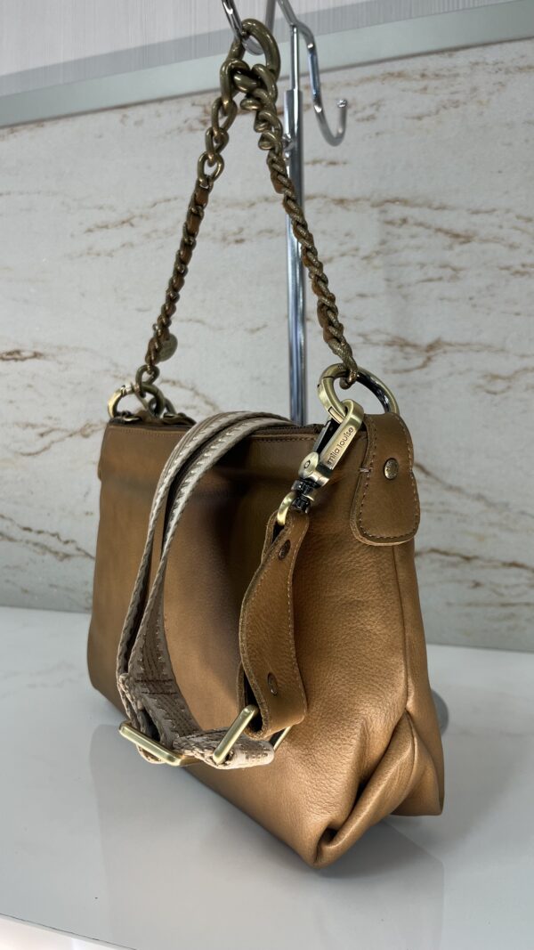 Sac bandoulière Noeli XS C Mila Louise en cuir bronze fossil