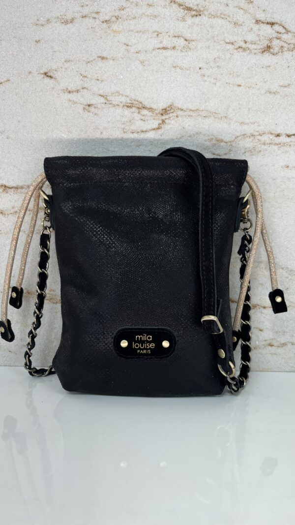 Sac pochette bandoulière Mai PG2 Mila Louise noir