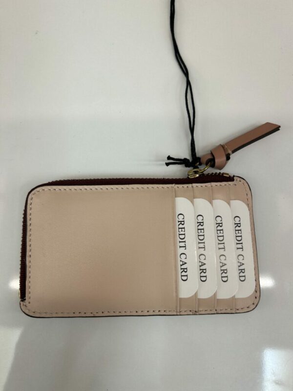 Porte carte femme cuir lisse bordeaux/nude Gérard Darel