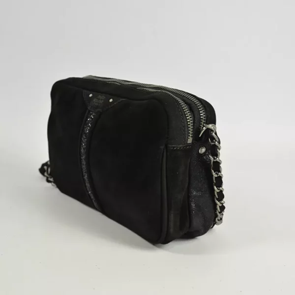 Sac Bandoulière Trotter V Mila Louise cuir noir