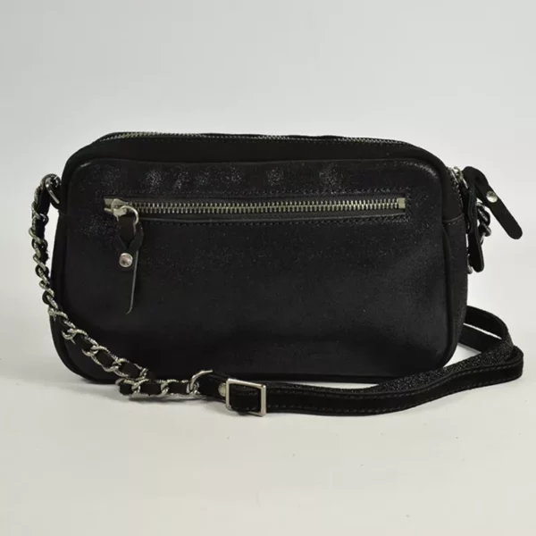 Sac Bandoulière Trotter V Mila Louise cuir noir