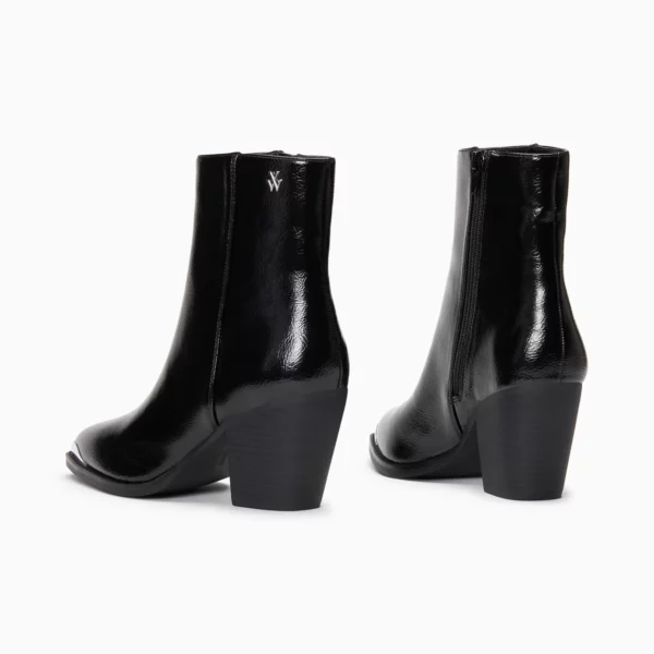 Bottines santiags Amandine noires à talon Vanessa Wu