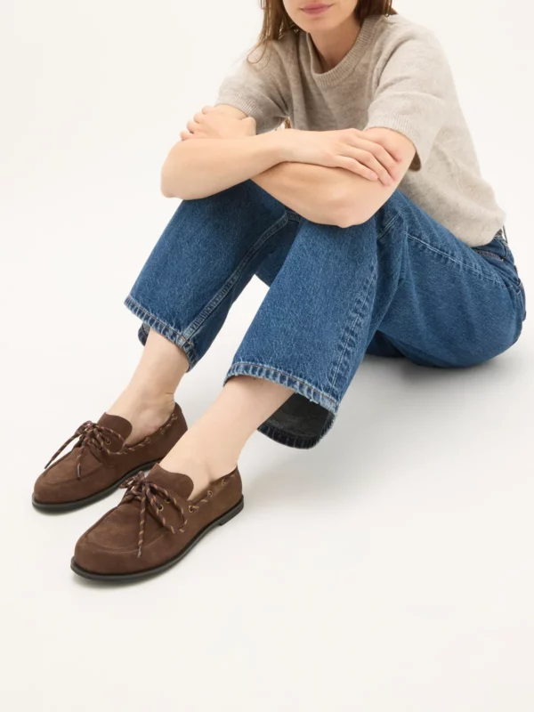 Mocassins marron JUNO Moor suède Vanessa Wu