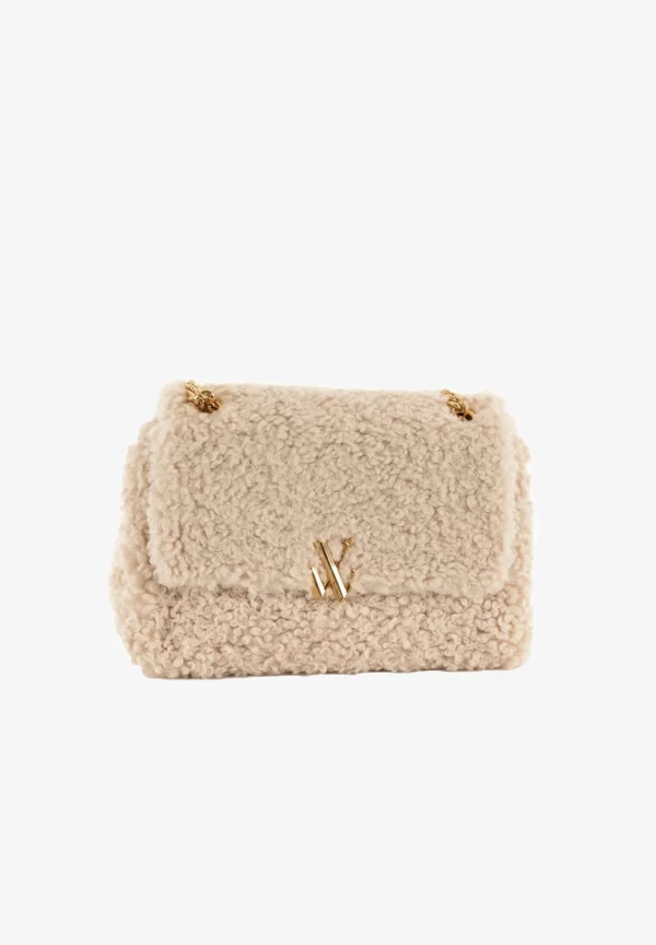 Sac à main moumoute Ophra ivoire - Vanessa Wu