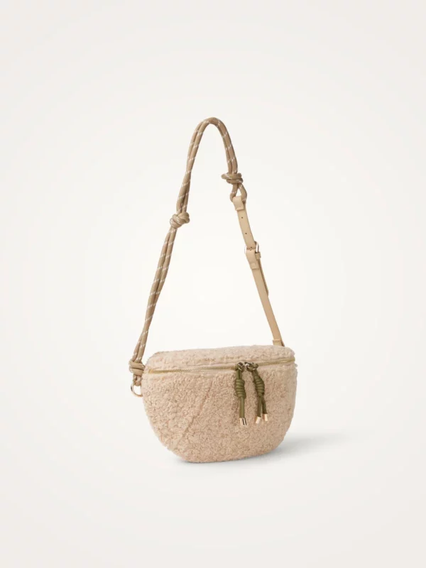 Sac banane femme Aspen moumoute Vanessa Wu beige
