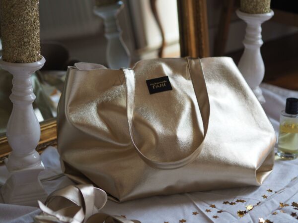 Sac cabas femme Daily Gold Coco mon Amour Mademoiselle Fini