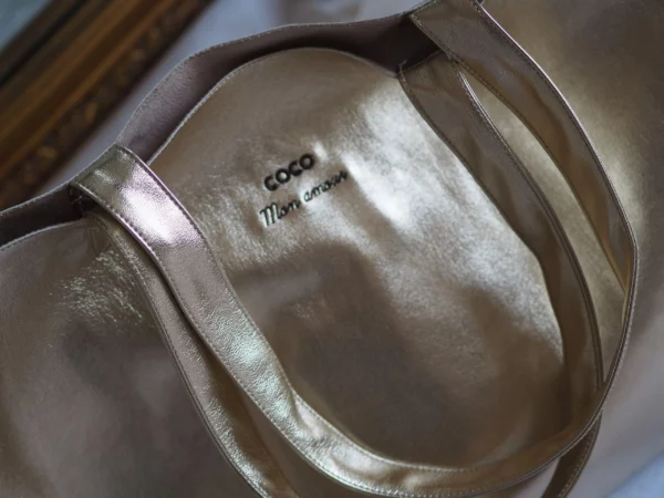 Sac cabas femme Daily Gold Coco mon Amour Mademoiselle Fini