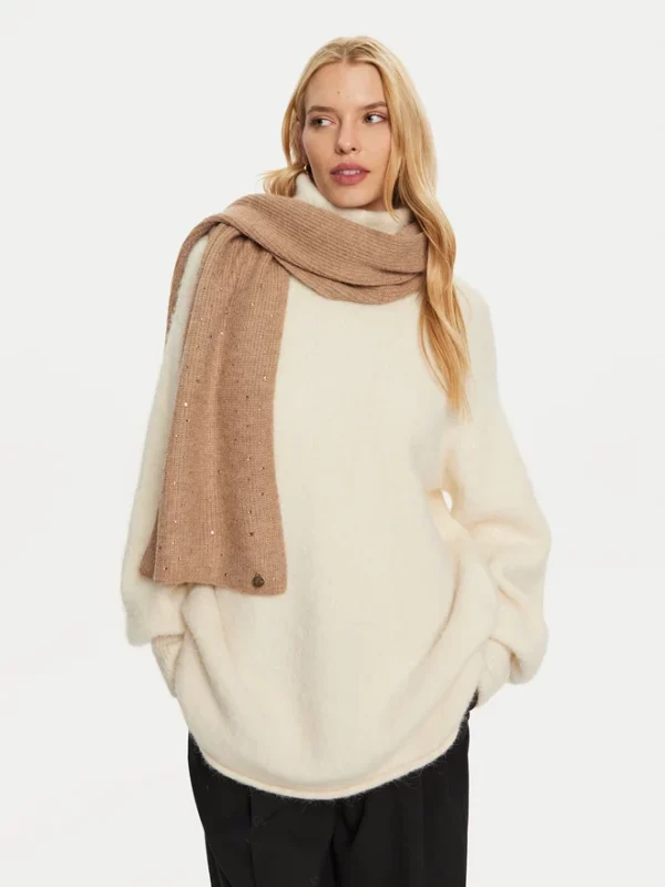 Echarpe femme Guess camel/beige