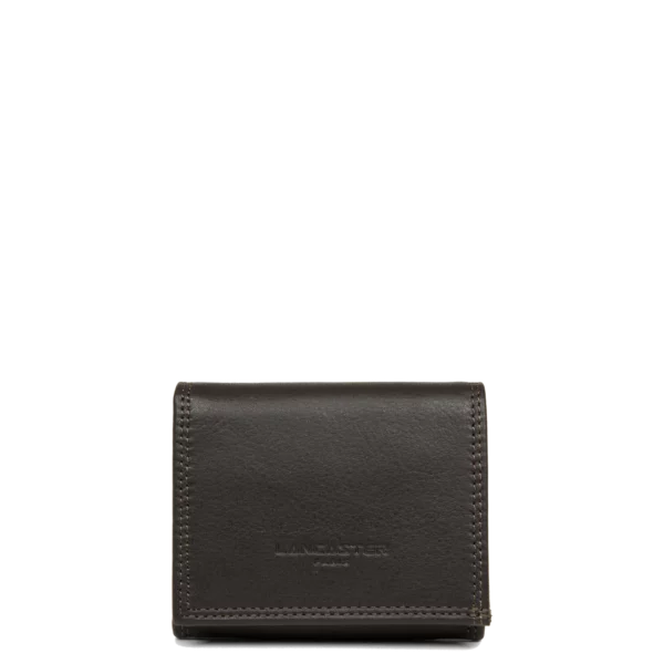 Porte-monnaie homme cuir soft vintage marron Lancaster