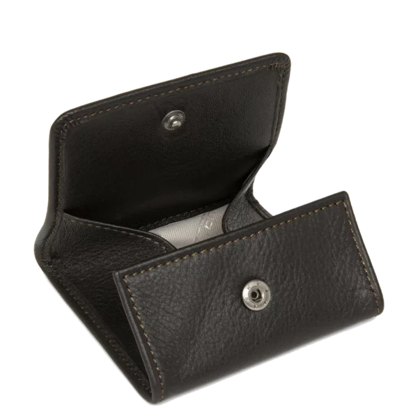 Porte-monnaie homme cuir soft vintage marron Lancaster