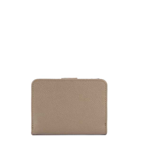 Portefeuille femme cuir Milano Ana Lancaster sable foncé