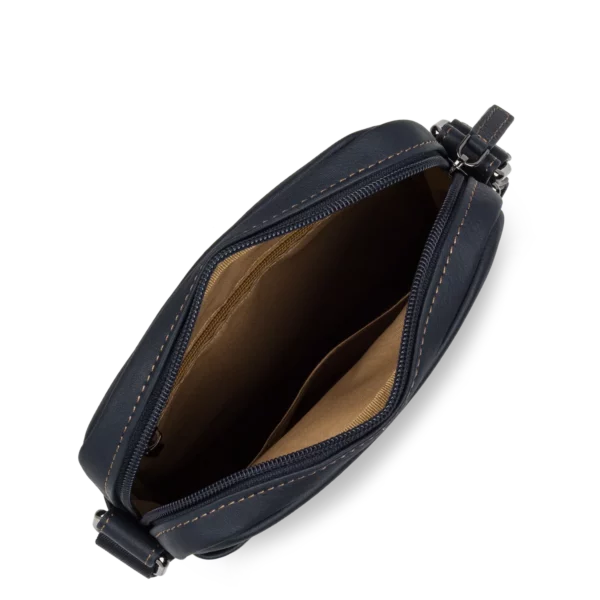 Sacoche homme cuir Lancaster Soft Vintage bleu