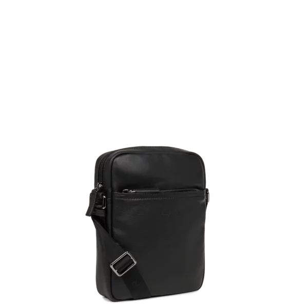 Sacoche homme cuir Lancaster Soft Vintage noir