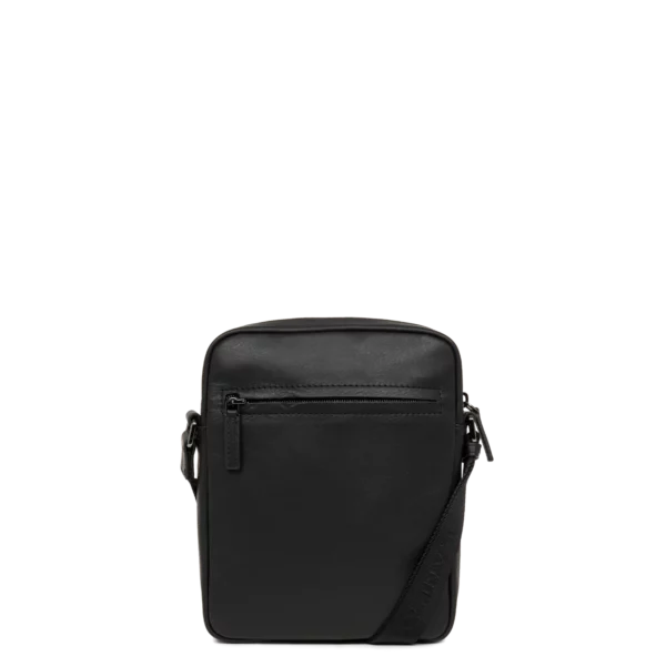 Sacoche homme cuir Lancaster Soft Vintage noir