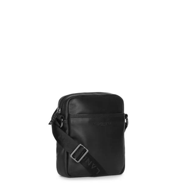 Sacoche homme cuir Lancaster Soft Vintage noir