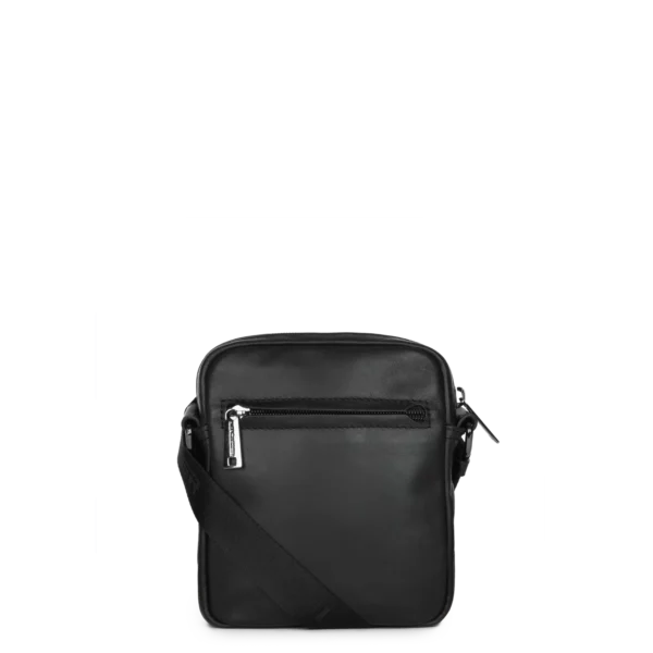 Sacoche homme cuir Lancaster Soft Vintage noir