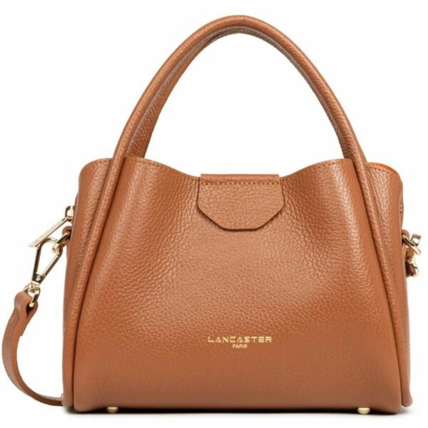 Sac à main Ida Double camel cuir Lancaster