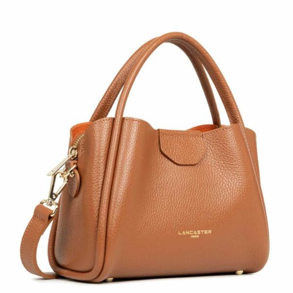 Sac à main Ida Double camel cuir Lancaster