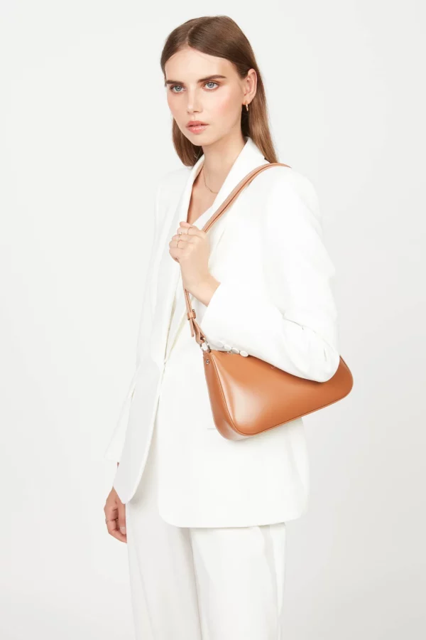 Sac bandoulière cuir camel Suave Ace Lancaster