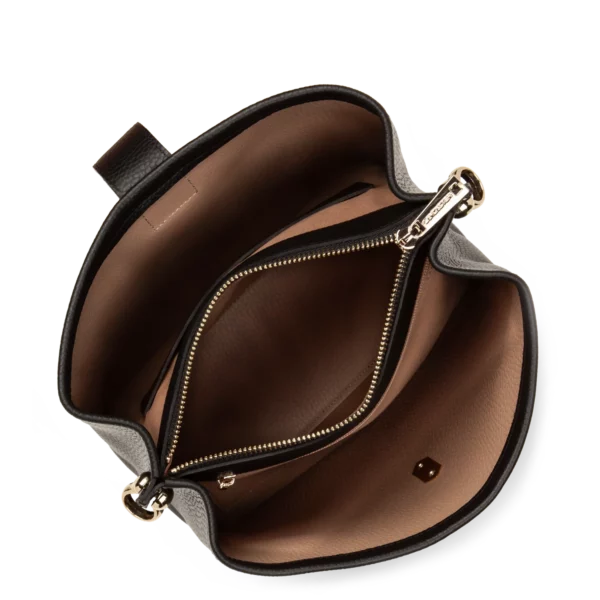 Sac seau Top Double noir cuir Lancaster