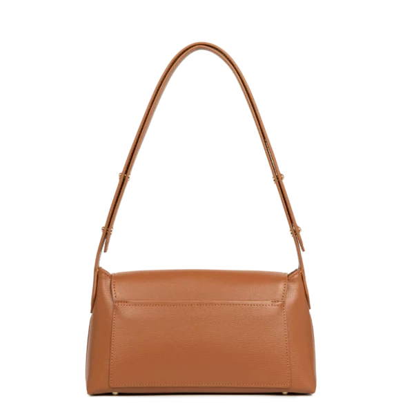 Sac à main en cuir Lancaster Zoé camel