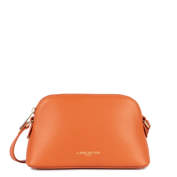 Sac à main demi-lune orange cuir Lancaster Sierra Jia