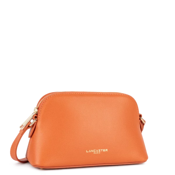 Sac à main demi-lune orange cuir Lancaster Sierra Jia