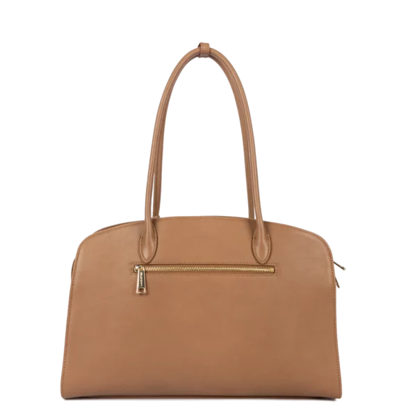Grand sac cabas épaule Mademoiselle Bonnie Lancaster moka