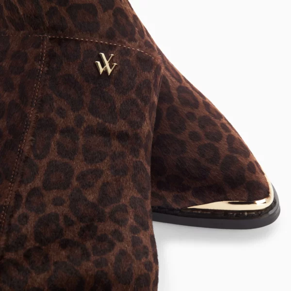 Bottines santiags Amandine léopard à talon Vanessa Wu